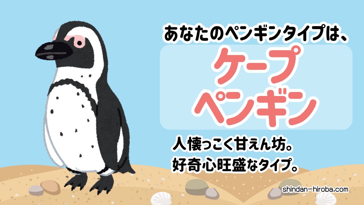 ペンギン診断：ケープペンギン