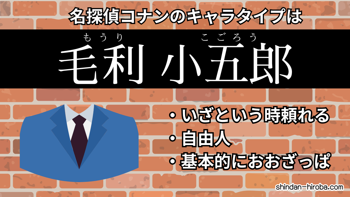 コナンのキャラタイプ診断：毛利小五郎